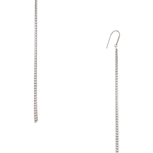 NEW NWT Isabel Marant Favorite Earrings in Transparent & Silver FWRD dangle - Picture 2 of 7